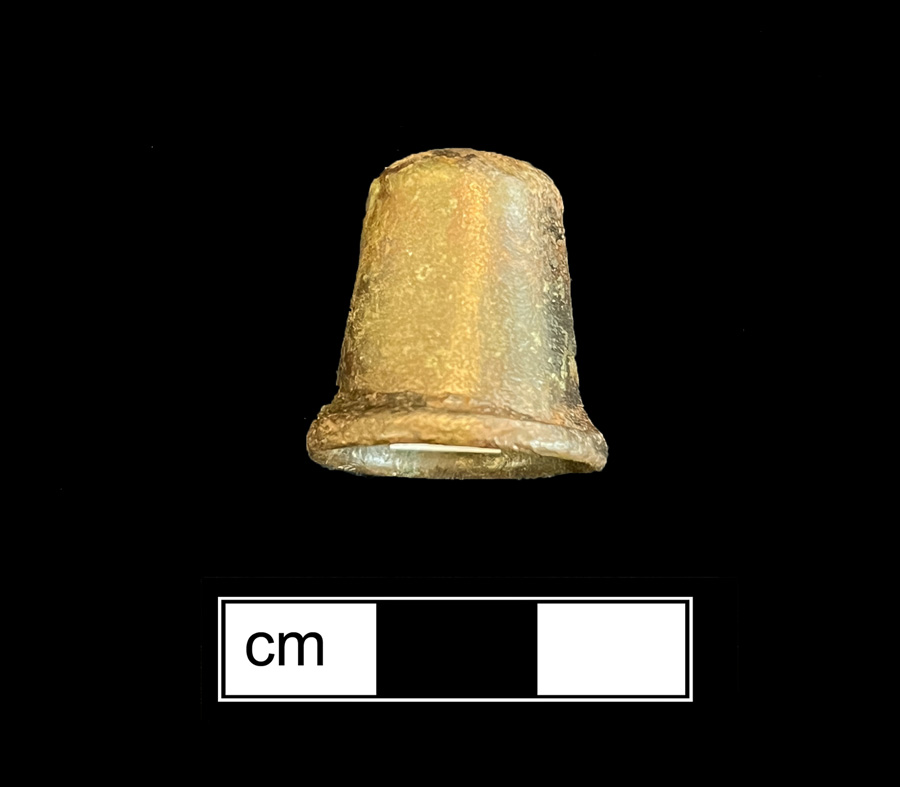 Image of copper alloy thimble.