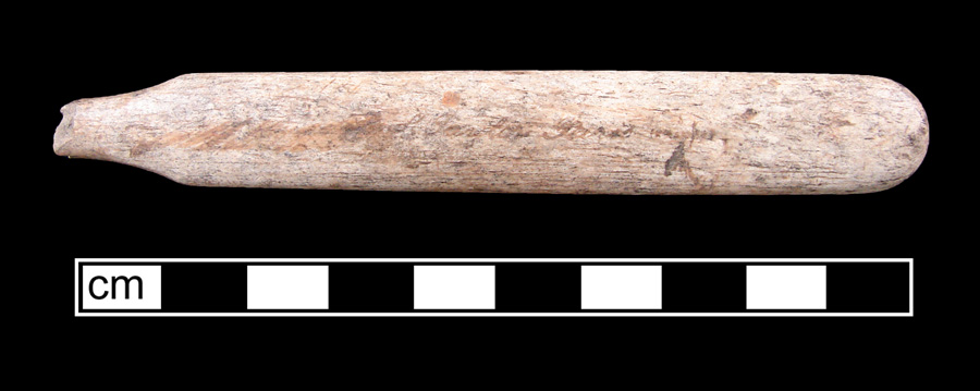 Image of bone toothbrush handle, England type.