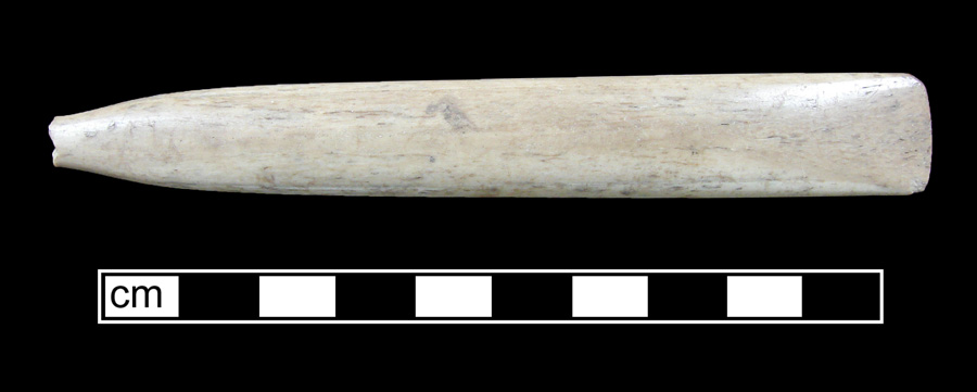Image of bone toothbrush handle, Virginia type.