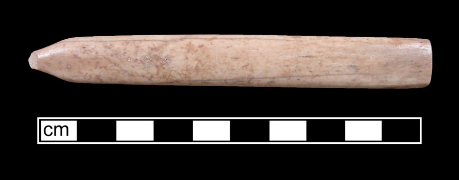 Image of bone toothbrush handle, Virginia type.