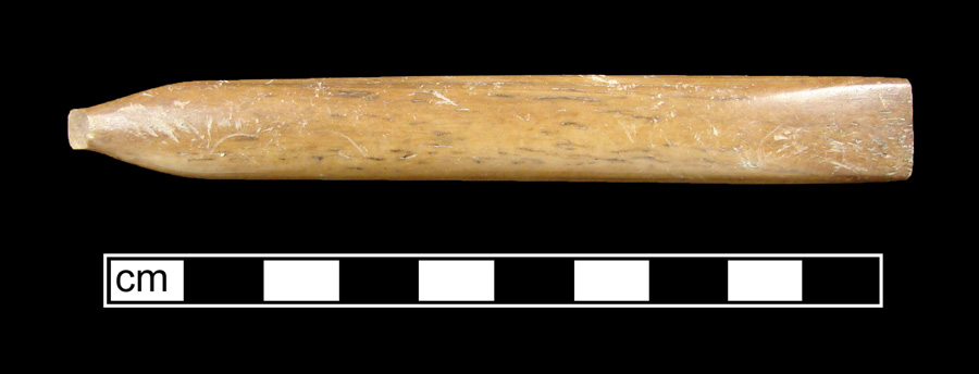 Image of bone toothbrush handle, Virginia type.