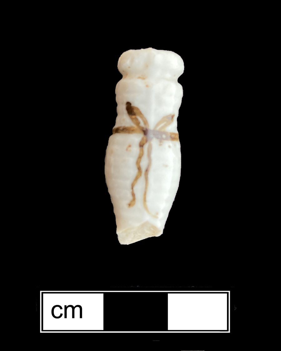 Image of European hard-paste porcelain painted toy doll.
