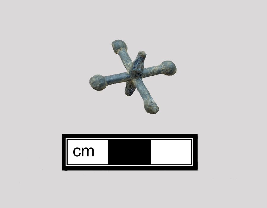 Image of copper alloy game piece.