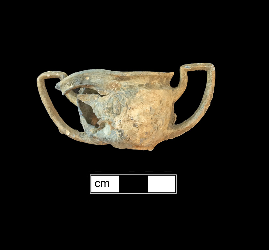 Image of base metal sugar dish.