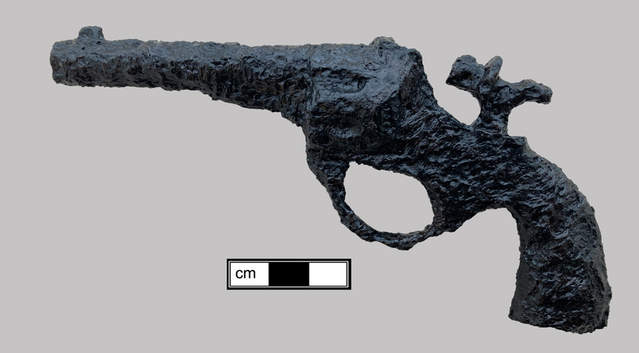 Image of iron toy gun.