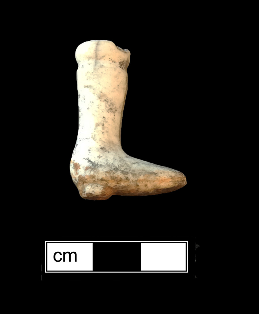 Image of European hard-paste porcelain painted toy doll.