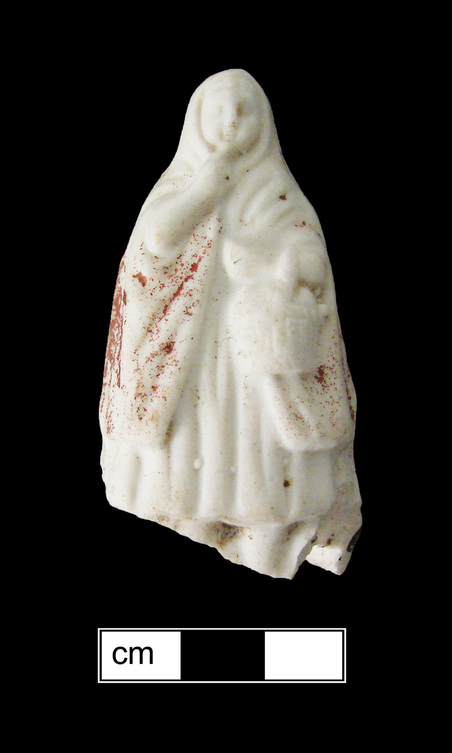 Image of porcelain bisque painted toy doll.