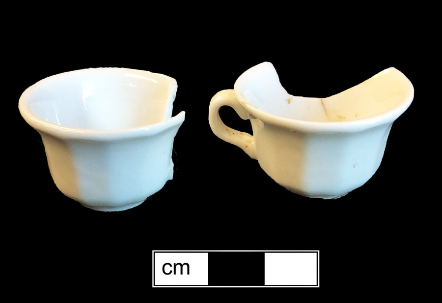 Image of European hard-paste porcelain toy cup.