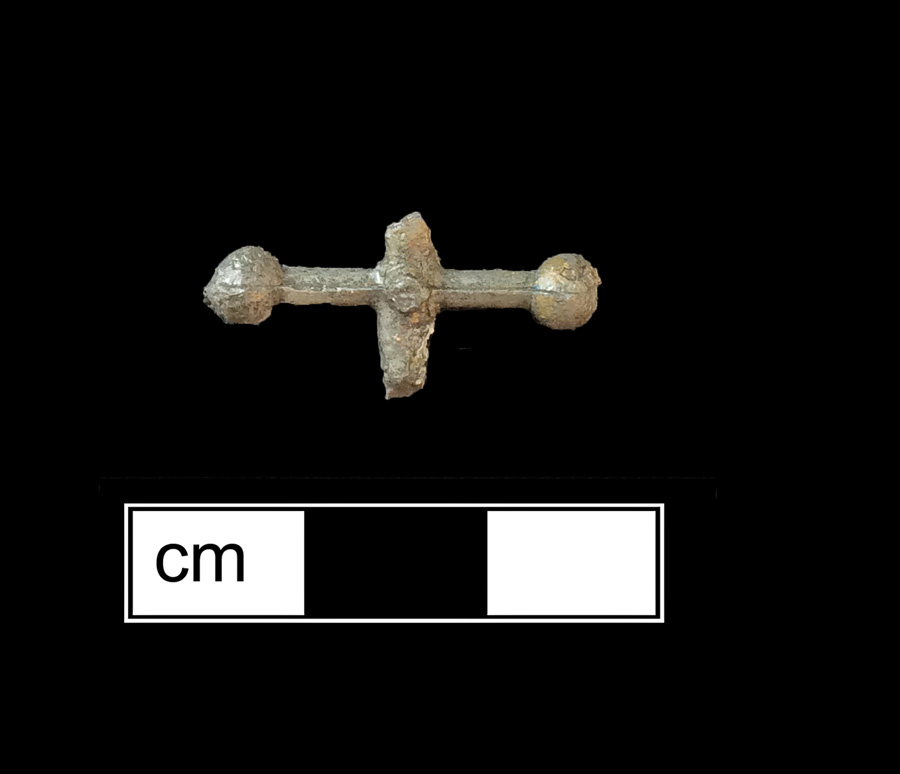 Image of copper alloy game piece.