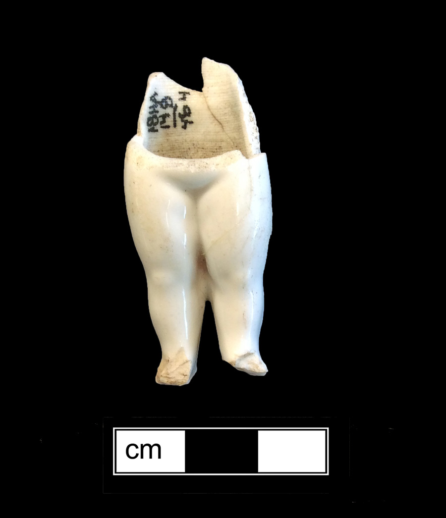Image of European hard-paste porcelain toy doll.