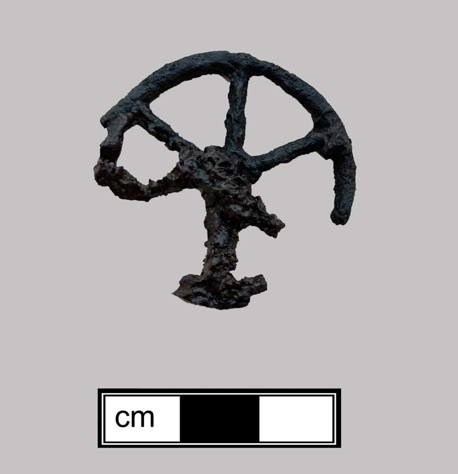 Image of iron toy vehicle.