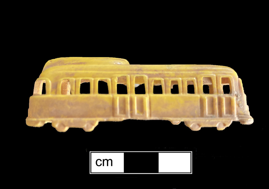 Image of plastic toy vehicle.