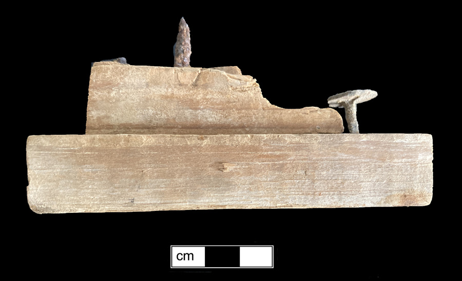 Image of wood toy vehicle.