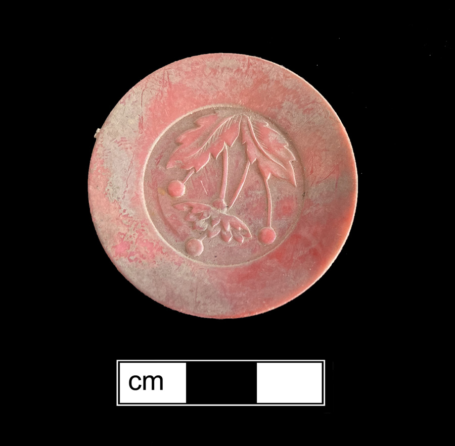 Image of molded plastic toy dish.
