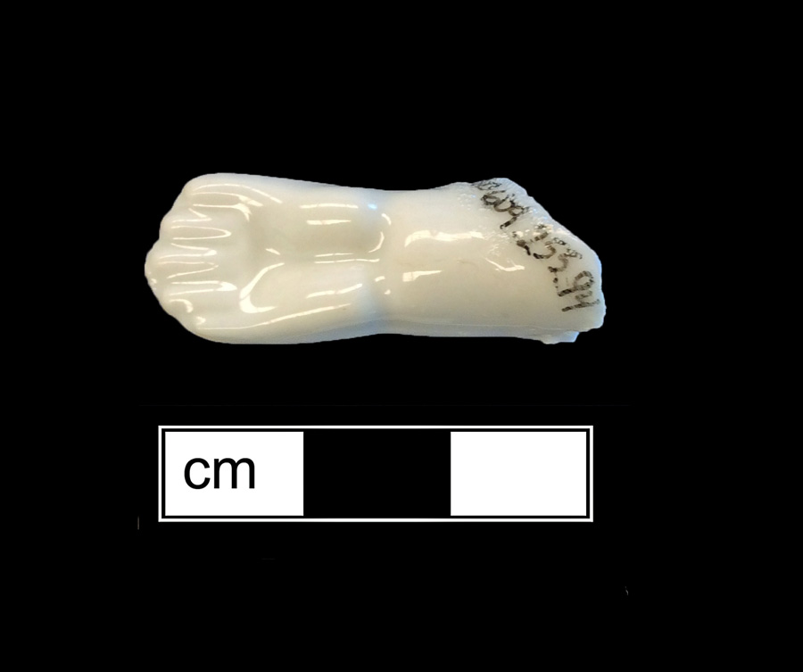 Image of European hard-paste porcelain toy doll.