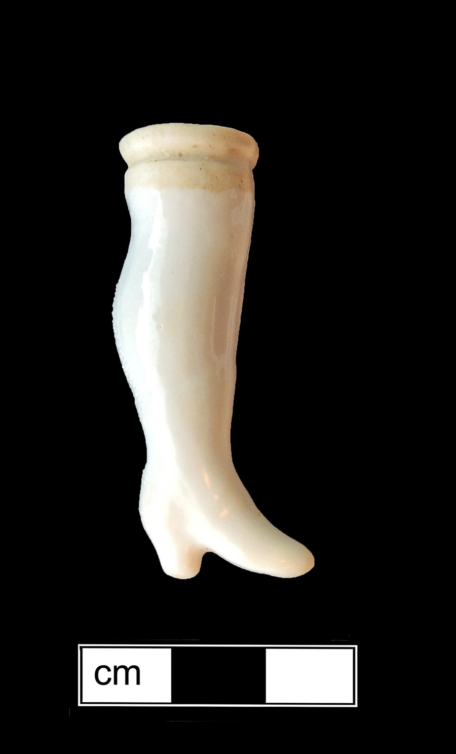 Image of European hard-paste porcelain toy doll.