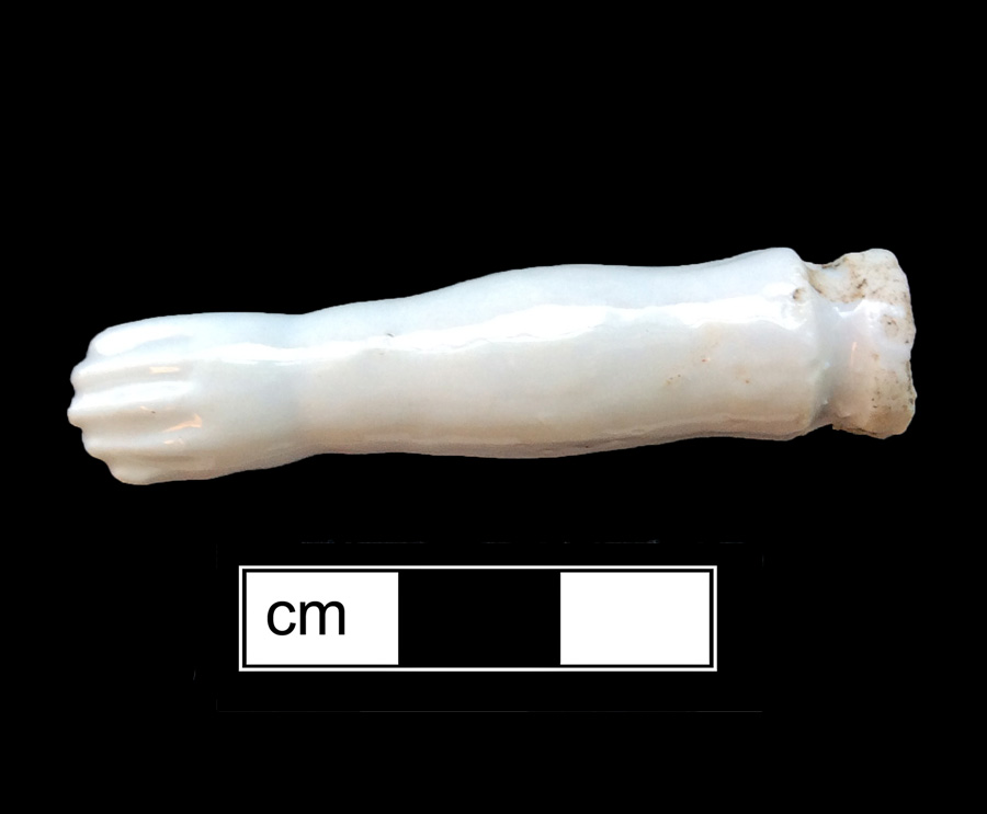Image of European hard-paste porcelain toy doll.