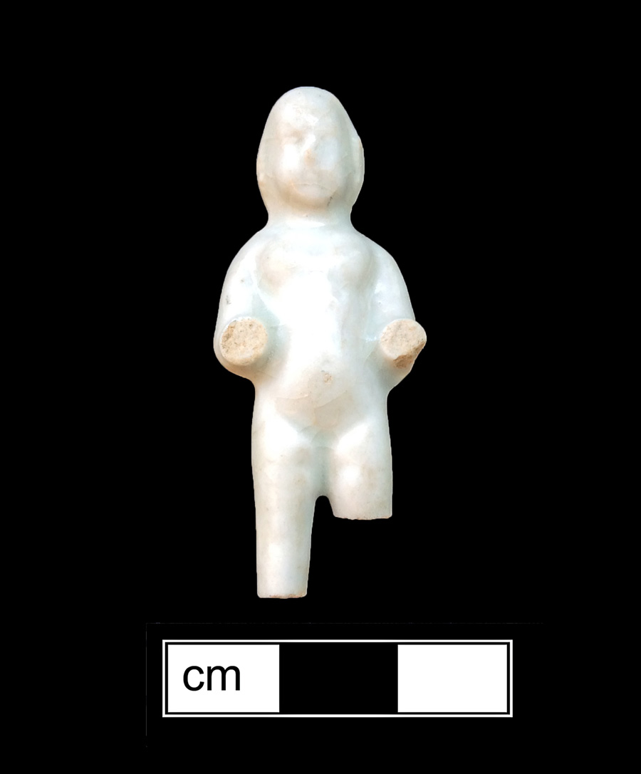 Image of European hard-paste porcelain toy doll.