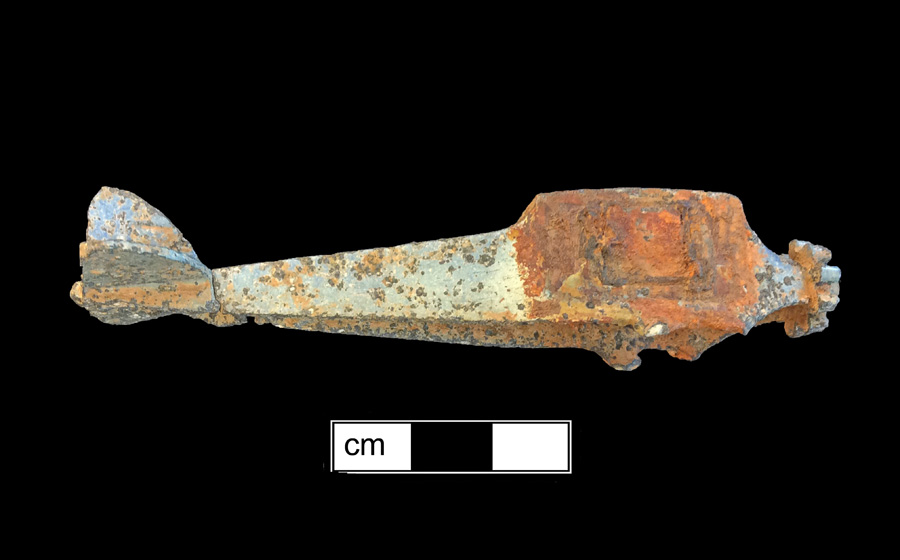 Image of iron painted toy vehicle.