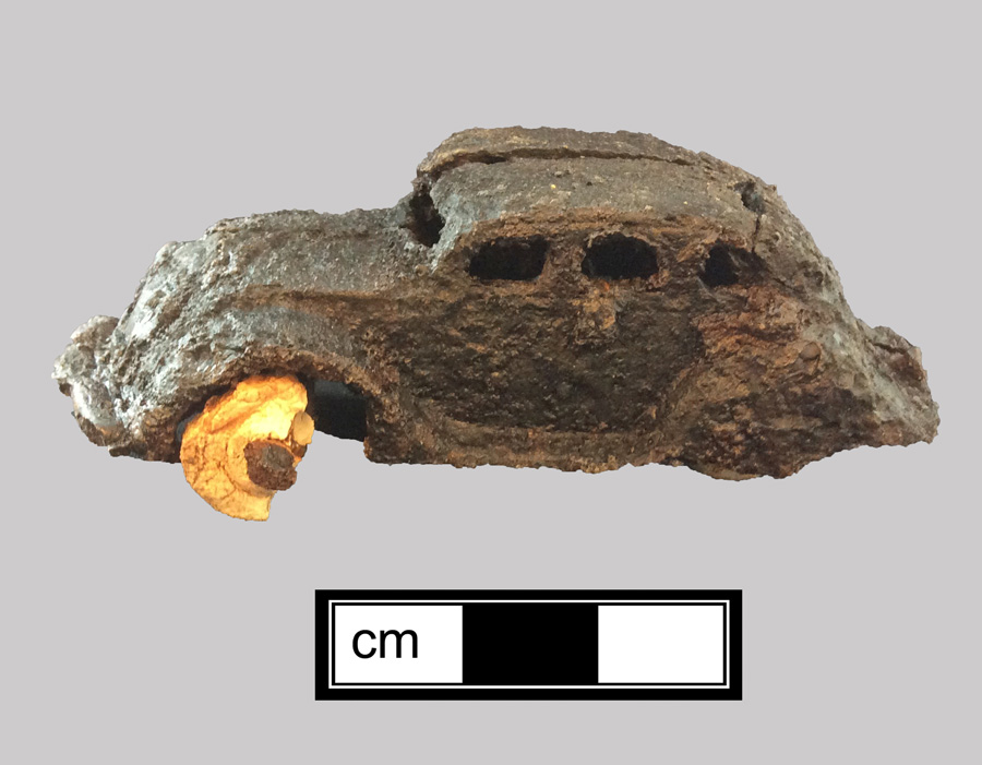Image of rubber toy vehicle.