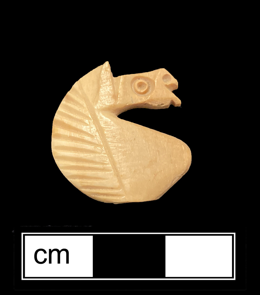 Image of ivory game piece.