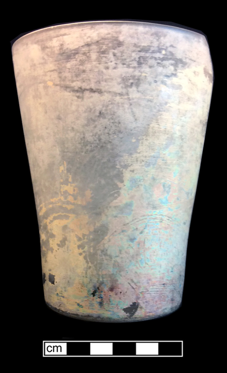 Image of colorless glass tumbler.