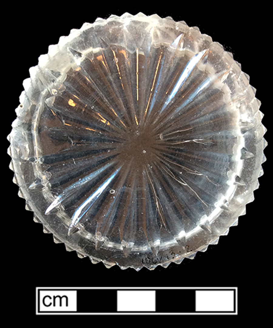 Image of colorless glass tumbler.