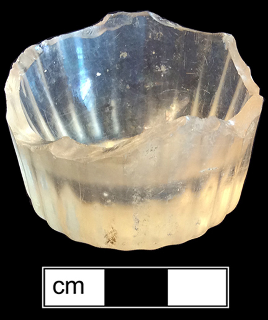 Image of colorless glass tumbler.