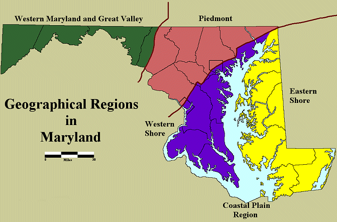 Piedmont Plateau Maryland Map Diagnostic Artifacts In Maryland