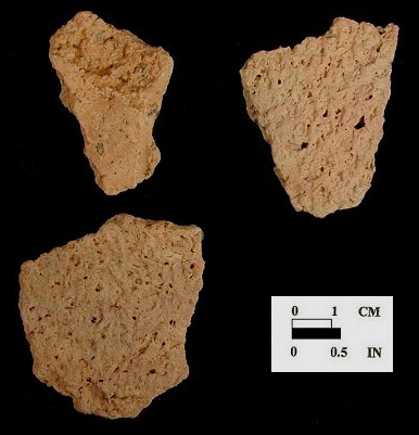 Mockley net-impressed body sherds from Nassawango site 18WO23.