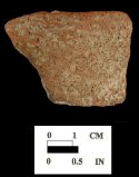 Popes Creek net-impressed body sherd from site 18CH136.