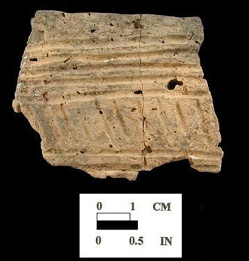 Townsend Series mended incised rim sherds from the Wessel site 18CA21/93.