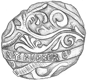 Illustration of 18BC27 rubber ball.