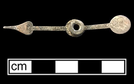 Copper alloy game board spinner. 2.00” - from 18BC27.