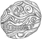 Illustration of 18BC27 rubber ball.