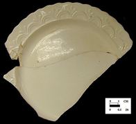 Rim sherds with molded decoration, Oxon Hill, 18PR175, vessel # 6162.