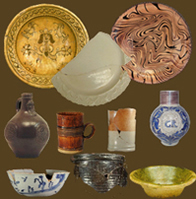 All types of Colonial ceramics on shown as an example.
