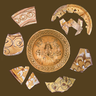 North Devon sgraffito plate - private collector