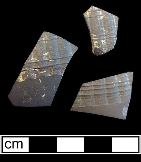 Black Basalt body sherds&nbsp;Oxon Hill, 18PR175.