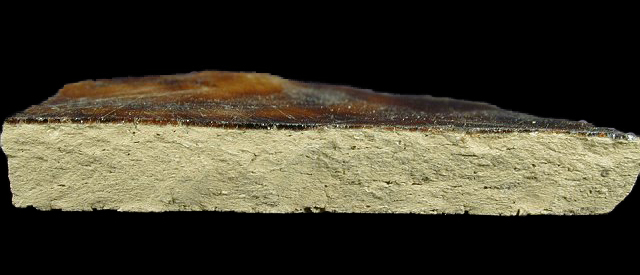 Paste shot of Manganese Mottled ware.