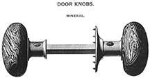 This undated illustration from a second half of the nineteenth century trade catalog was taken from A Price Guide to Victorian Houseware Hardware and Kitchenware.  Ronald S. Barlow.  Windmill Publishing Company, 1992.