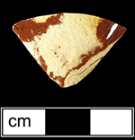 Unidentified hollow vessel in thrown agate - Collected by George L. Miller in 1986 in Staffordshire, England, cannot be attributed to a specific pottery. 