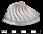 Small mold &ndash; jelly, blancmange or flummery collected by George L. Miller in 1986 in Staffordshire, England.