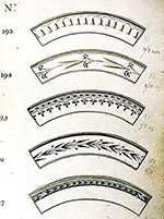 Enamelled Table Service Drawing Book, Plate 915&nbsp;n.d., from Leeds Pattern Book.