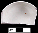 Small ladle, 2.0&rdquo; diameter.&nbsp;Probably for gravy or sauce. Possibly like the illustration on the right.Collected at site of Neale & Co. and Wilson (active 1778-1816) by George Miller in 1986.