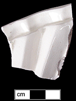 Small mold &ndash; jelly, blancmange or flummery collected at site of Neale & Co. and Wilson (active 1778-1816) by George Miller in 1986.