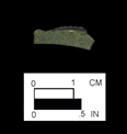 Black basalt body sherd - paste shot.