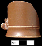 Small tankard with cordoning at base.  Base diameter is 2.0&rdquo; from 18AN30 Saunders Point.