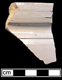 North American buff bodied stoneware with Bristol glaze on exterior and Albany slip on interior. Rim diameter: 7.00”