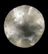 Clear conical inset with faceted face. Such insets could be used in sleeve buttons or other jewelry - click on image to see larger view.
